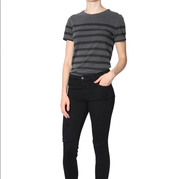 Saint Laurent Striped Tee, Size M - Picture 2 of 9